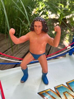 Vintage 1984 LJN WWF WWE Andre The Giant With Long Hair Wrestling Action Figure